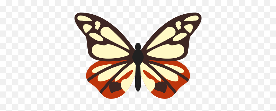 Parantica Sita Butterfly Icon - Girly Emoji,Butterfly Emoji Ios