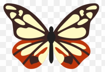 Parantica Sita Butterfly Icon - Girly Emoji,Butterfly Emoji Ios