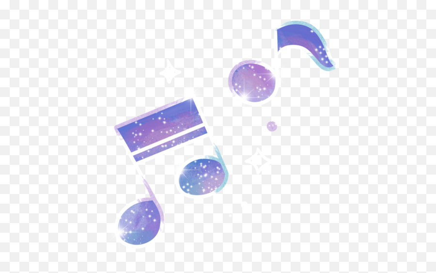 Music Musicnote Star Night Sticker By Lemon Tea - Art Emoji,Purple Music Note Emoji Gone
