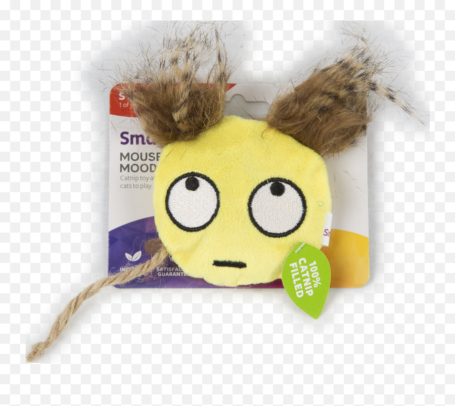 Smartykat Mouse Moods Eye Roll Catnip Cat Toy - Yellow Large Emoji,Eyeroll Emoticon Facebook