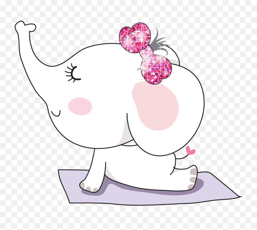 Clipart Elephant Yoga Clipart Elephant - Animal Figure Emoji,Emoji En Espa?ol