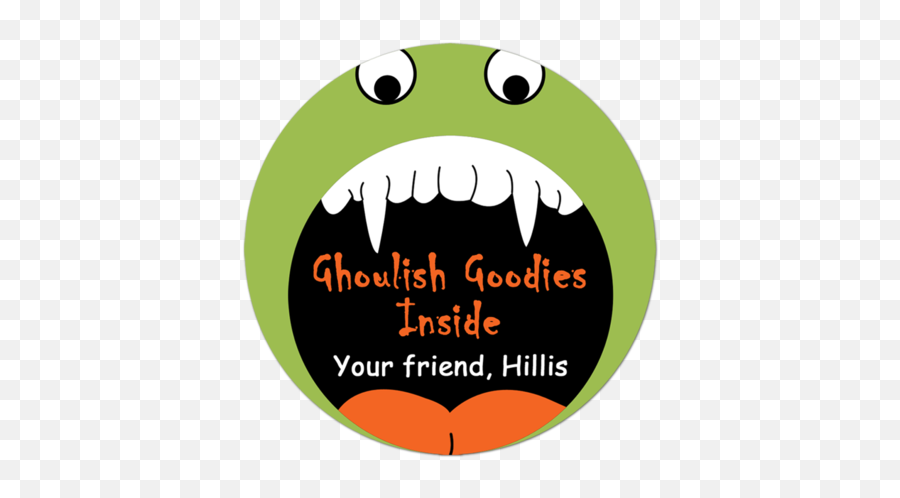 Halloween Stickers Inktropolis - Wide Grin Emoji,Candy Corn Halloween Emoticon