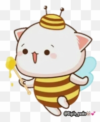 Mochi Mochi Peach Cat Whatsapp Stickers - Stickers Cloud Peach And Goma With Dress Emoji,Cara De Pervertido Emoticon