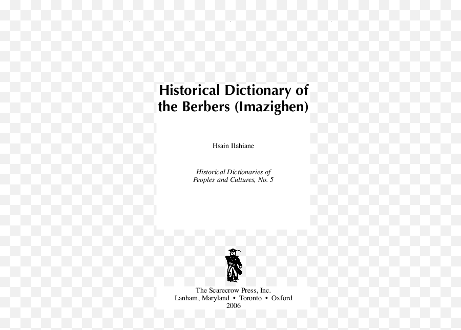 Pdf Historical Dictionary Of The Berbers Imazighen - Dot Emoji,Weitan, 2005 Basic Emotions Google Scholar