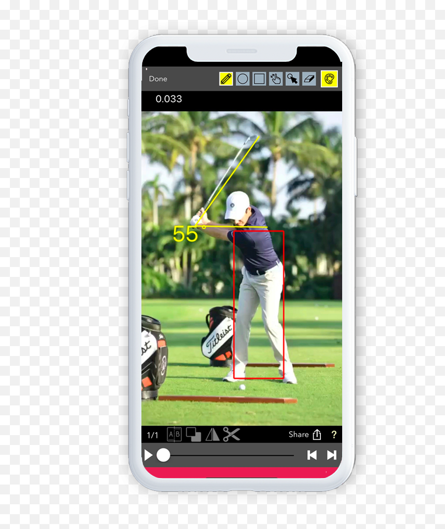 Golf Swing Analyzer App - Golf Video Phone Holder Emoji,Emoticon For Male Golfer