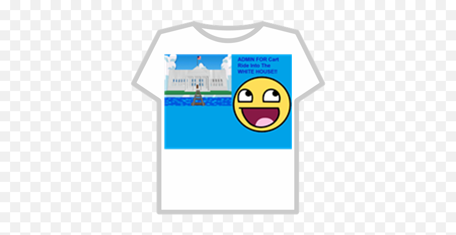 Admin For Cart Ride Into The White House - Roblox Roblox T Shirt Nike Emoji,House Emoticon