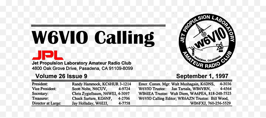 October 1997 W6vio Calling - Nanda Emoji,Chuck Norris On Emotions