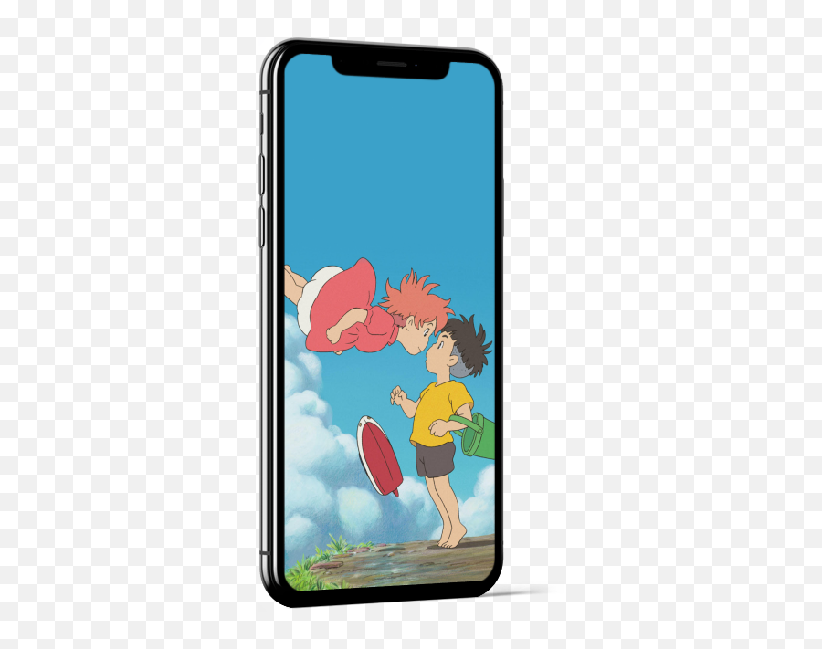 Ponyo And Sosuke Wallpaper Wallaland - Ponyo And Sosuke Emoji,Flying Fish Emoji