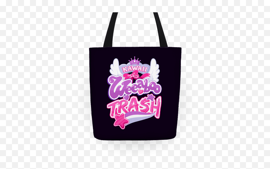 Tote Bag Anime - Kawaii Weeaboo Trash Emoji,Paint Emoji Onto Tote Bag