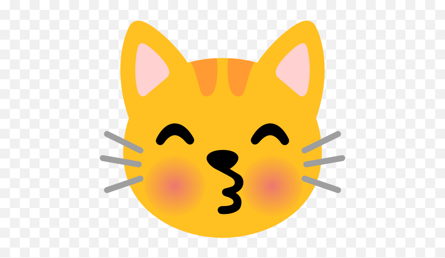 Kissing Cat Emoji - Emojis Gato Beso,Cat Kiss Emoji