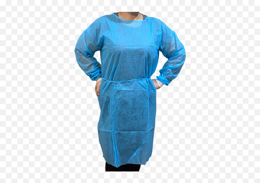 100pcs Blue Non - Woven Disposable Protective Isolation Gowns Long Sleeve Emoji,Laboratory Equipment Emojis