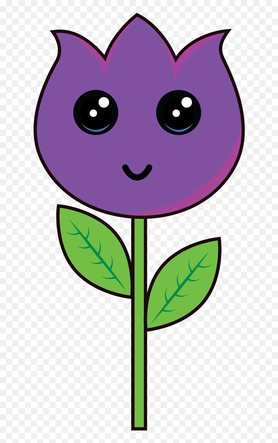 Kawaii Flower Illustration - 016 Graphic By Happy Emoji,Birthday Emoticon Kawaii