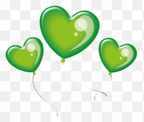 Balloons Green Party - Balao Coracao Verde Png Emoji,Water Balloons With Emotions
