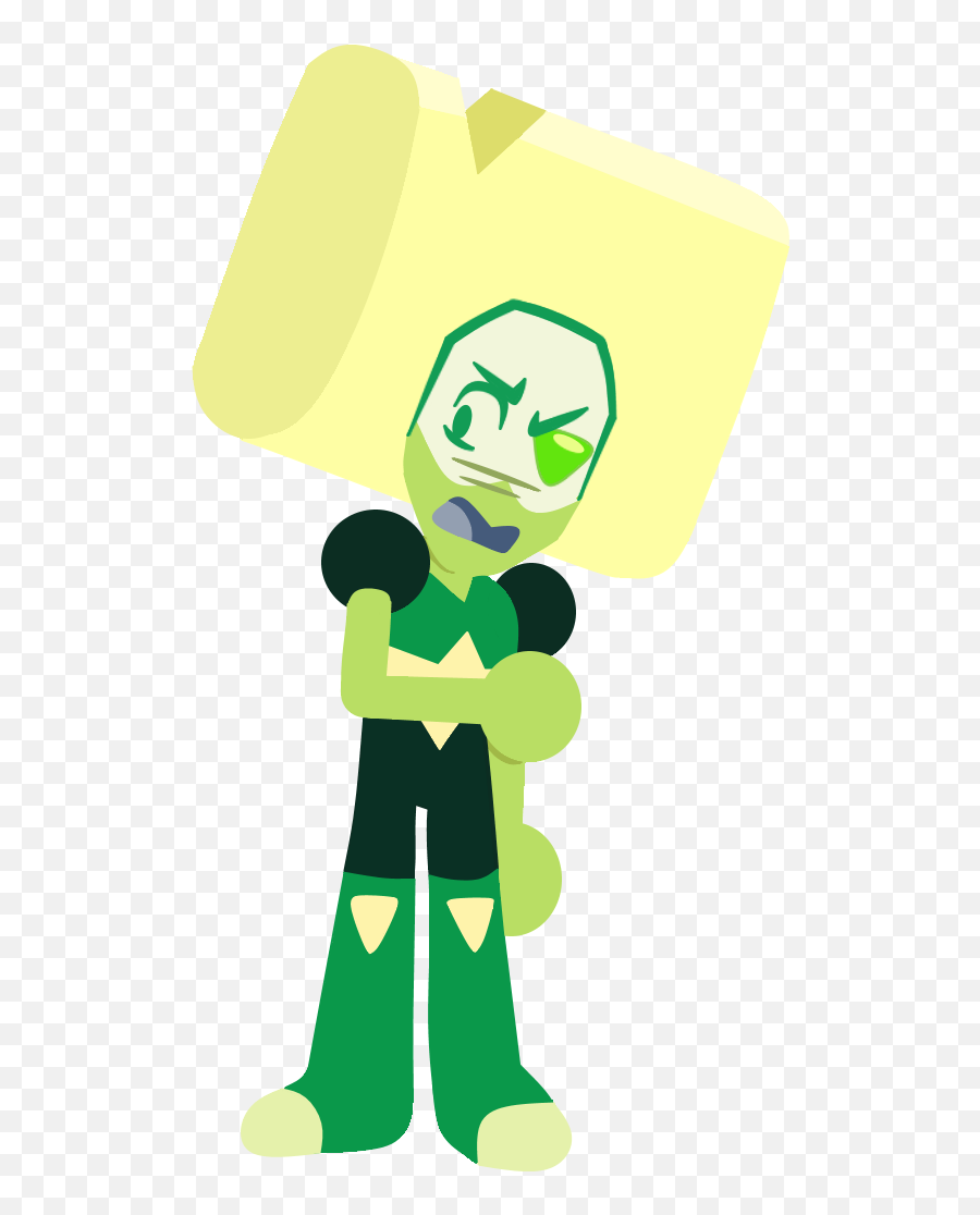 Peridot - Steven Universe Squaridot Emoji,Original Android Jelly Bean Alien Emoticon