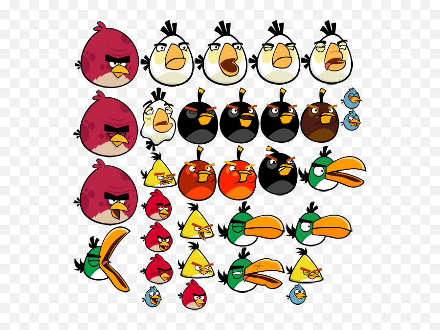 Angry Birds Windows - The Cutting Room Floor Angry Birds Sprite Png Emoji,Bird Emotions