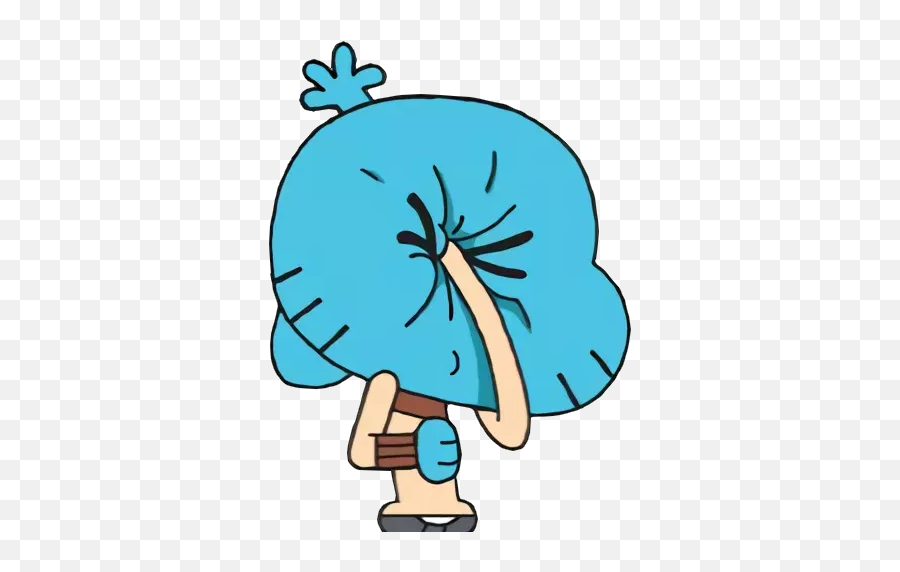 The Amazing World Of Telegram - Funny Gumball Stickers Emoji,The Amazing World Of Gumball Gumball Showing His Emotions Episode