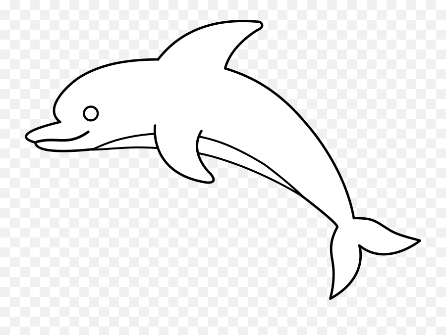 Dolphin Stickers Png - Outline Dolphin Clipart Emoji,Type Dolphin Emoji On Fb