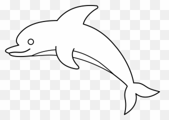 Dolphin Stickers Png - Outline Dolphin Clipart Emoji,Type Dolphin Emoji On Fb