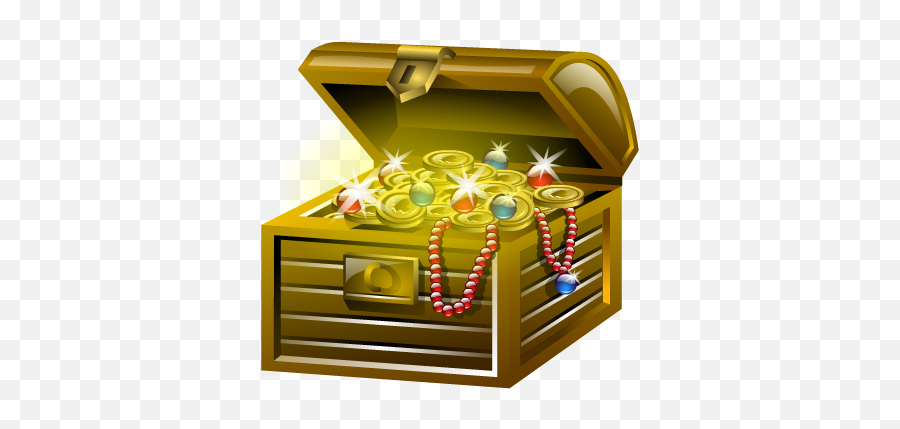 Treasure Chest Icon Png Picture - 6160 Transparentpng Cartoon Transparent Background Treasure Chest Emoji,Emotions Treasure Chest Art Projects