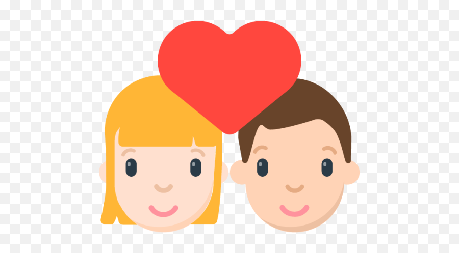 Couple With Heart Emoji - Download For Free U2013 Iconduck Pareja Clipart,Transparent Orange Heart Emoji