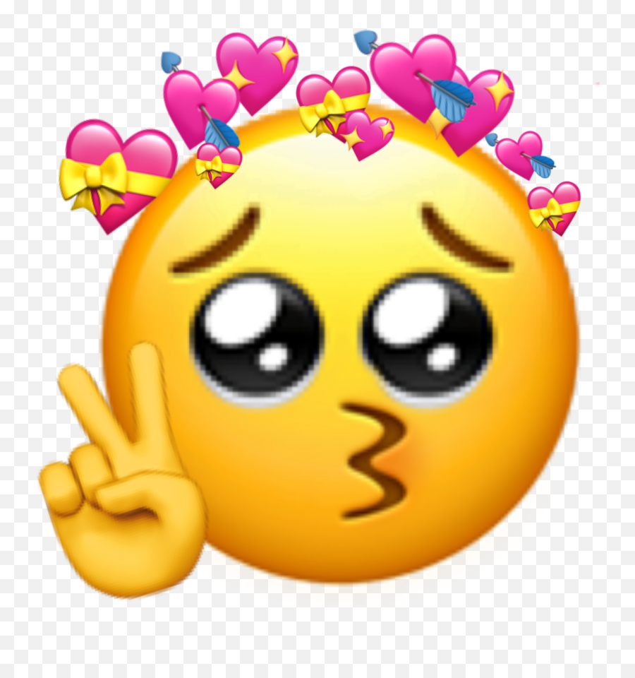 The Most Edited Emojiselfie Picsart - Kiss Emoji,Emoticon Coração Whatsapp Png