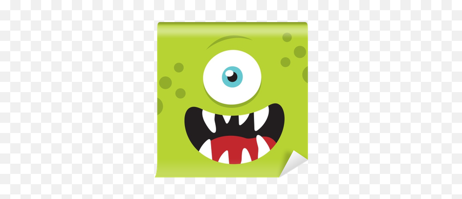 Monster Funny Cartoon Face Monster Creature Avatar Vector - Dibujo Cara Monstruo Emoji,Eyeballs Emoticon Code