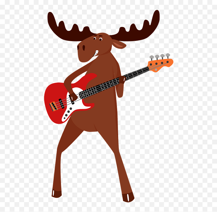 Bsby Moose Clipart Free - Clipart World Playing Bass Guitar Clipart Emoji,Printable Photos Of Bsby Emotions