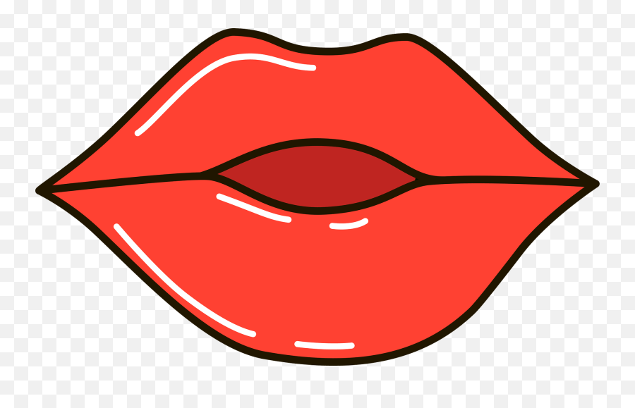 Kiss Clipart Free Download Transparent Png Creazilla Emoji,Red Lips Emoji