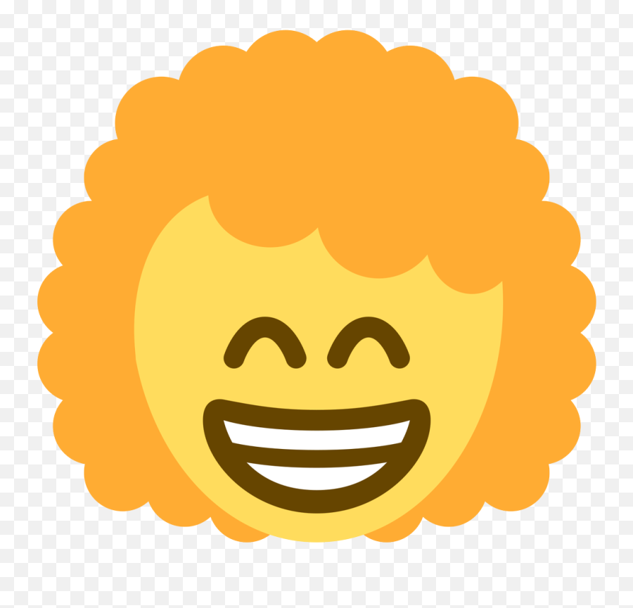 Emoji Face Mashup Bot On Twitter U200d Woman Curly Hair - Happy,9 Emoticon