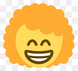 Emoji Face Mashup Bot On Twitter U200d Woman Curly Hair - Happy,9 Emoticon