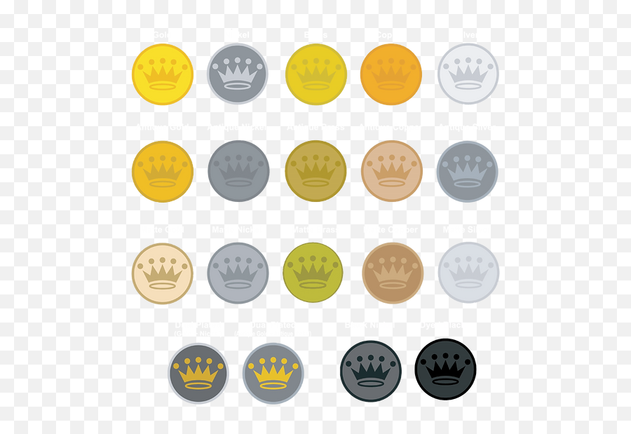 Challenge Coin Kings Plating Options Emoji,Emoticon Smiley Challenge