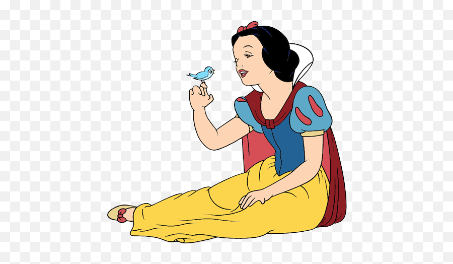 Snow White And The Seven Dwarfs Clipart Bird - Snow White Emoji,Seven Dwarfs+3 Emotions And What?