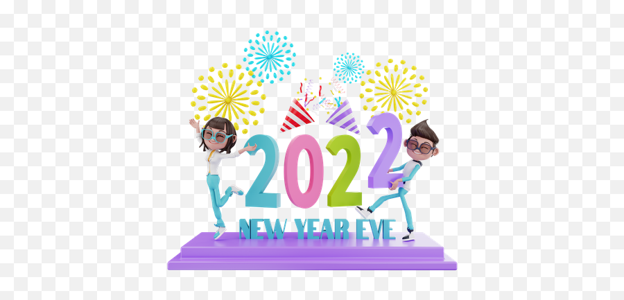 New Year 3d Illustrations Designs Images Vectors Hd Graphics Emoji,New Years Eve Emoji