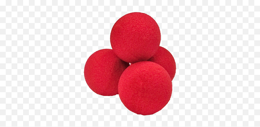 2 Clown Nose Red - Bag Of 50 Fun Incorporated Sponge Balls Emoji,Emoji Novelties