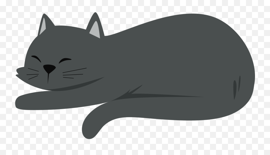 Ilustraciones Sleeping Gray Cat En Png Y Svg Emoji,Ekk Emoji