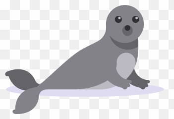 Sea Calf Clipart Free Download Transparent Png Creazilla - Fin Emoji,Sea Lion Emoji