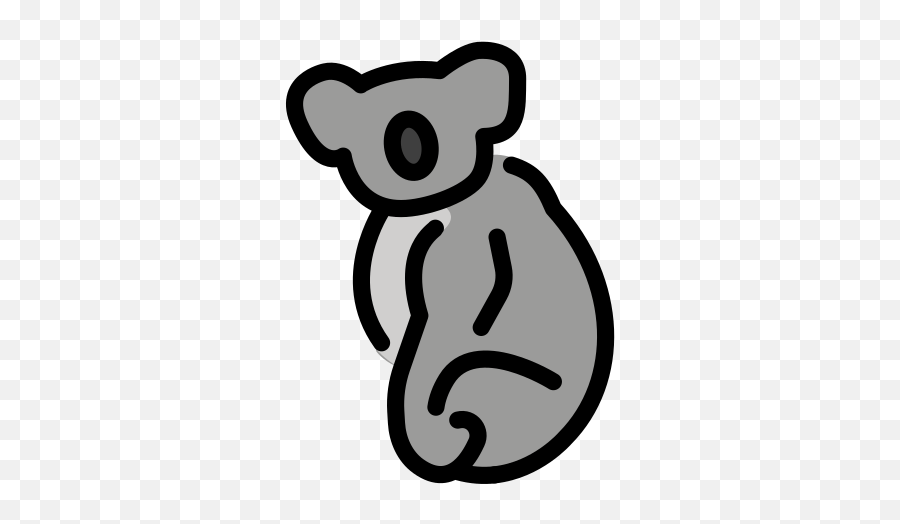 Koala - Dot Emoji,Koala Emoji Meaning