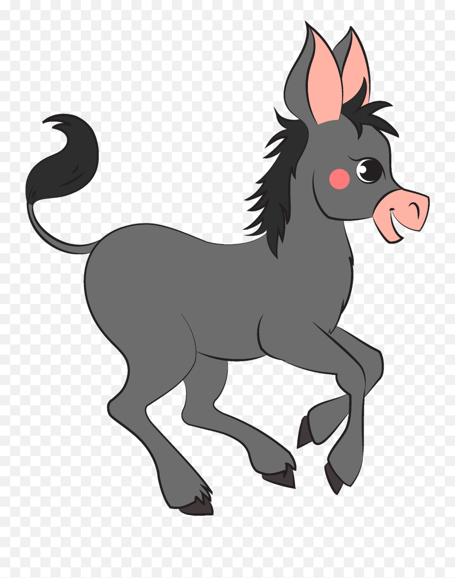 Donkey Clipart Free Download Transparent Png Creazilla - Fictional Character Emoji,Donkey Emoji Download