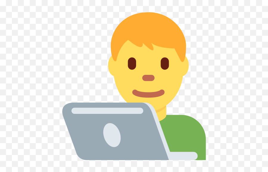 Man Technologist Emoji Meaning With - Emoji On A Laptop,Computer Emoji