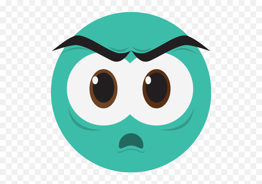 Angry Face Emoticon Icon - Concepto De Expresividad Dibujos Emoji,Angry Face Emoticon