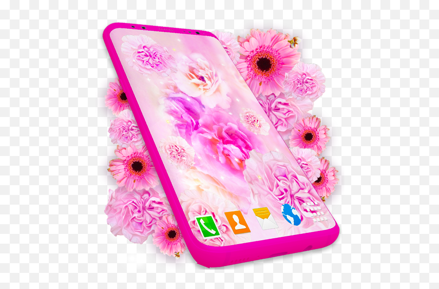 Download Pastel Pink Live Wallpaper Spring Themes On Pc - Smartphone Emoji,Emoji Moving Wallpaper