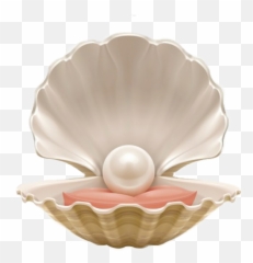 Sticker - Pearl Clipart Emoji,Scallop Emoji