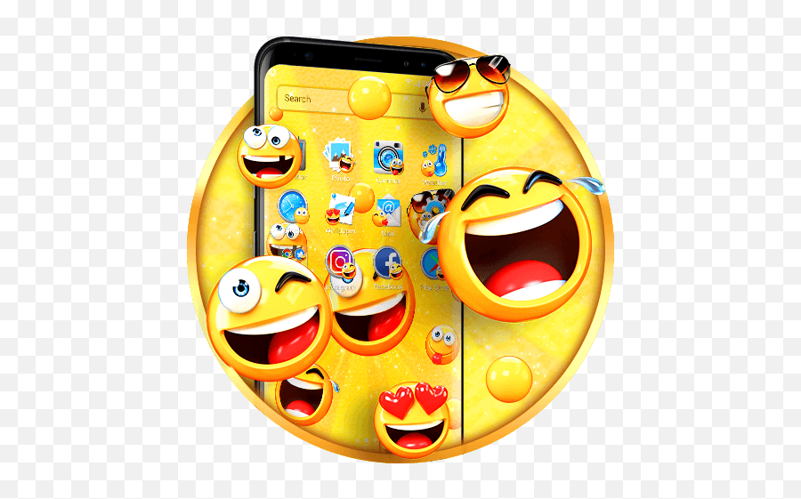 Cute Emoji Theme - Apps On Google Play Happy,Emoji Wallpaper For Phone