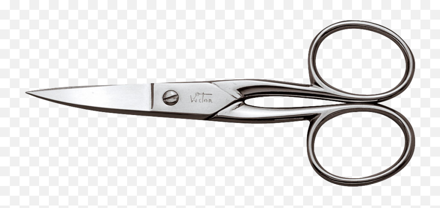 Nickel Plated Curved Nail Scissors Clipart - Full Size Hair Shear Emoji,Scissors Arrows Emoji