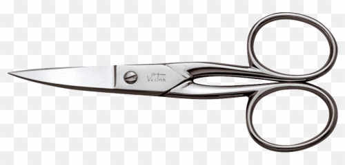 Nickel Plated Curved Nail Scissors Clipart - Full Size Hair Shear Emoji,Scissors Arrows Emoji