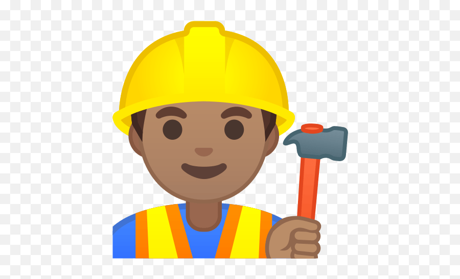 Construction Worker Emoji With - Construction Work Icon,Construction Emojis