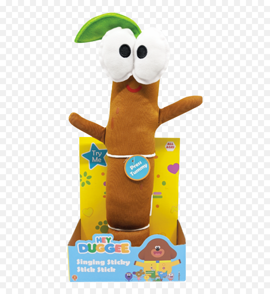 Hey Duggee Singing Sticky Stick Toy Plush Lemony Gem Toys - Hey Duggee Stick Toy Emoji,Emoji Stuffed Toys