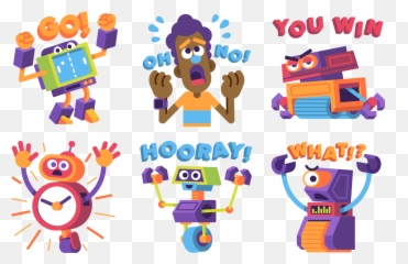 Bot Games Stickers - Dot Emoji,Emoji Role Bot