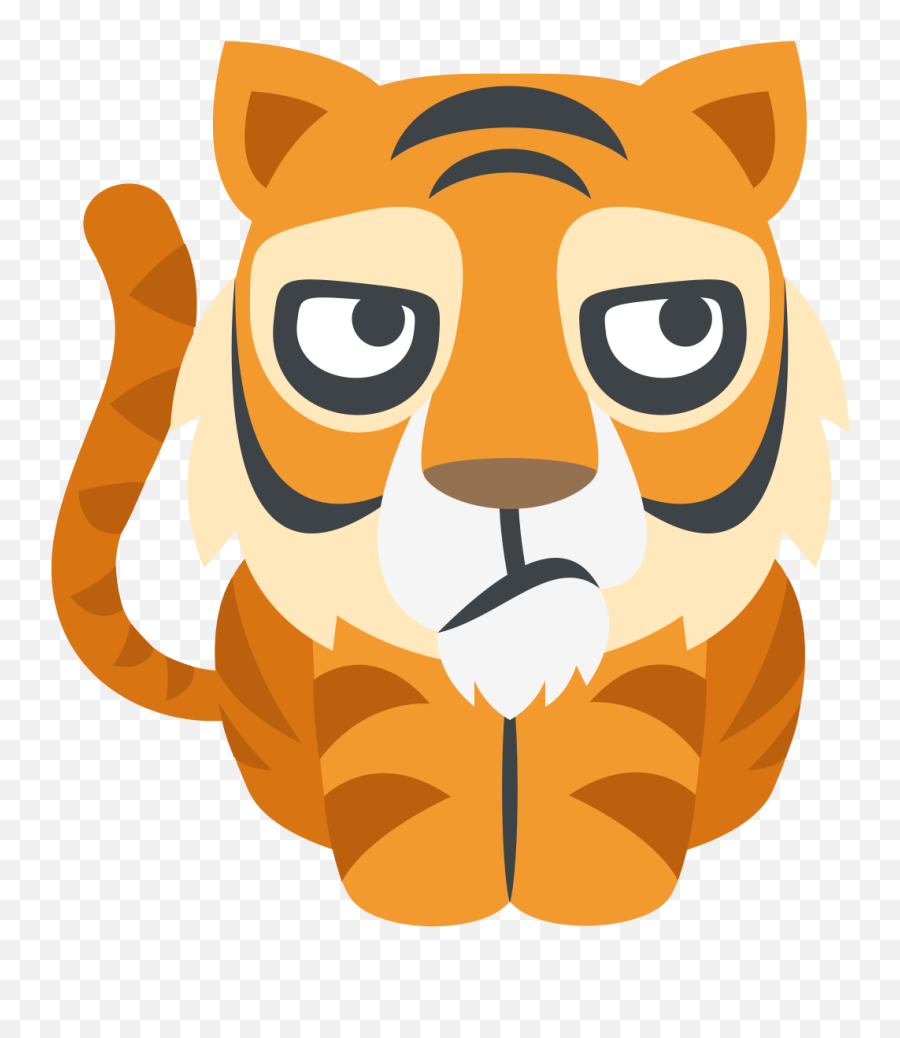 Tiger - Tiger Emoticon Emoji,Tiger Emoji