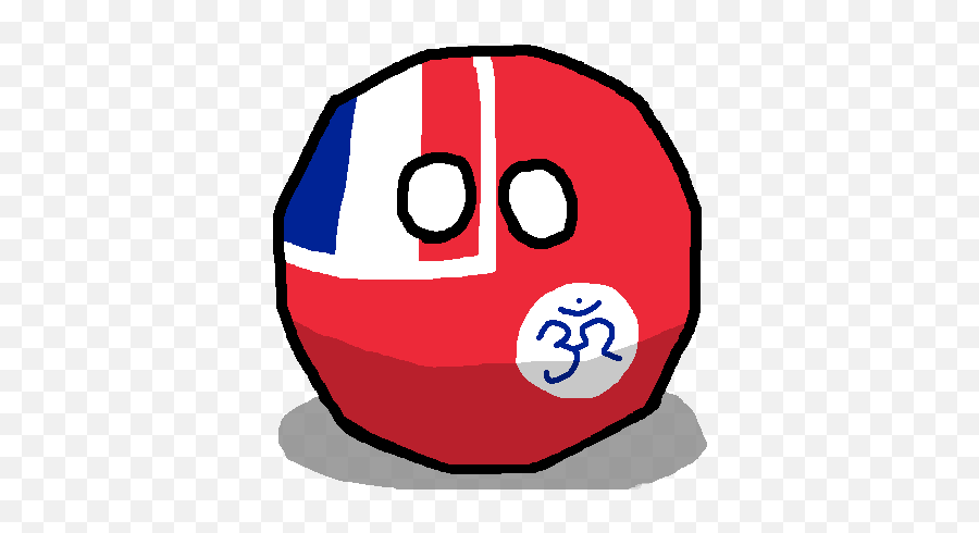 French Indiaball - India Countryball Png Emoji,French Flag Emoticon